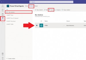 Microsoft TeamsでPower Virtual Agentsチャットボットのトピックを作成・編集する方法