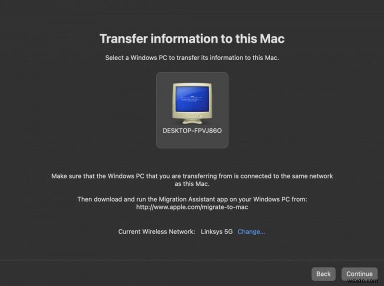 Windows ファイルを Mac に転送する方法