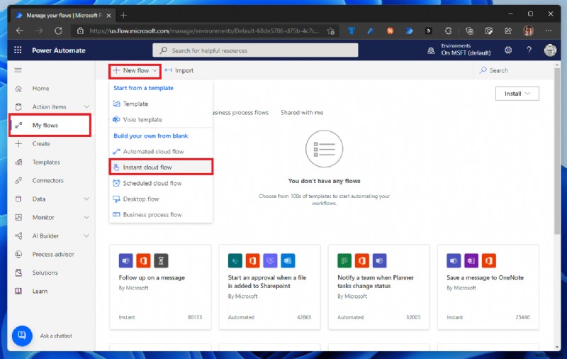 Power Automate を使用して Microsoft Teams のステータスを更新する方法