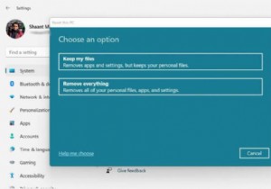 Windows 11を出荷時設定にリセット（初期化）する方法
