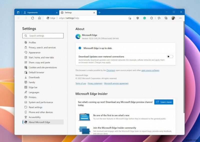 Microsoft Edge で新しい Windows 11 にインスパイアされたデザインを有効にする方法 