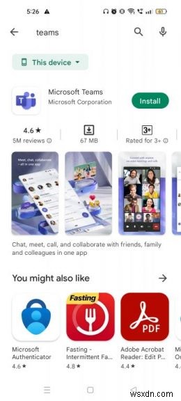 Android に Microsoft Teams をインストールしてセットアップする方法