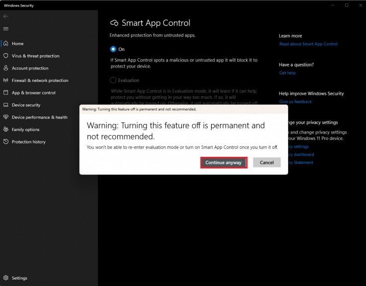 Smart App Control をセットアップして使用し、Windows 11 2022 Update で悪意のある信頼できないアプリをブロックする方法