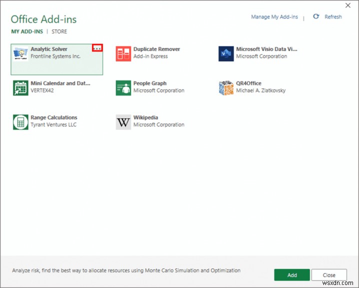 Microsoft Excel にアドインをインストールする方法