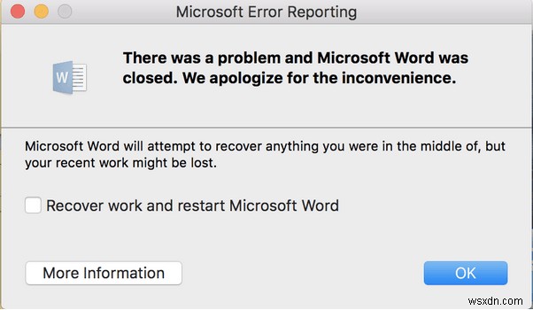 Mac で Microsoft Word がクラッシュし続ける問題を修正する 6 つの方法