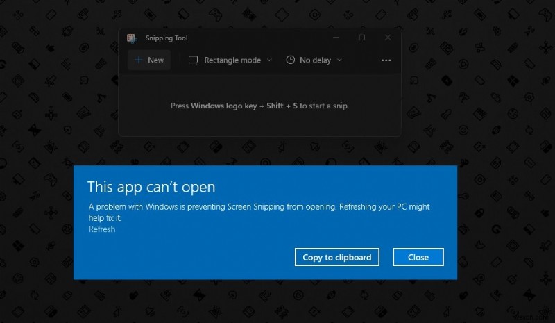 Windows 11 および 10 で Snip &Sketch が機能しない問題を修正する方法