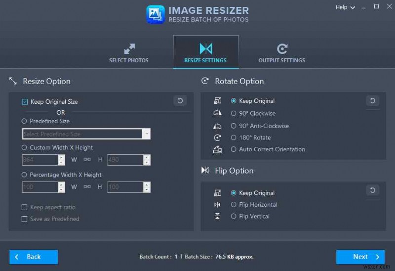 Image Resizer を使用して画像形式を変更する方法