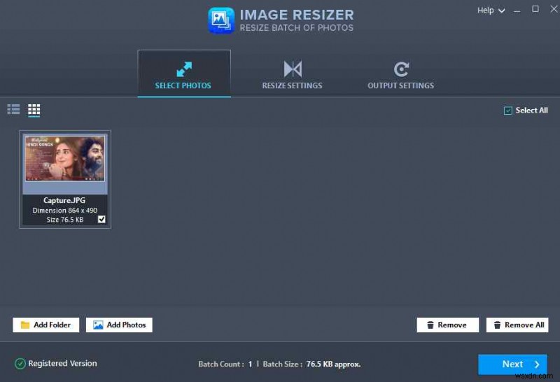 Image Resizer を使用して画像形式を変更する方法