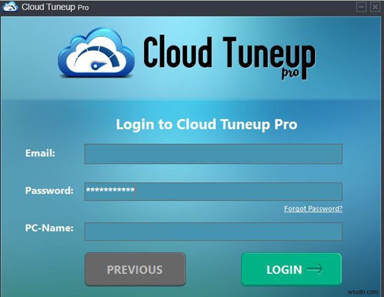 Cloud Tuneup Pro でインターネット Cookie とシステム レジストリをスキャンする