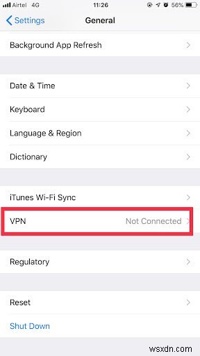 iOS で VPN アクセスを構成する手順