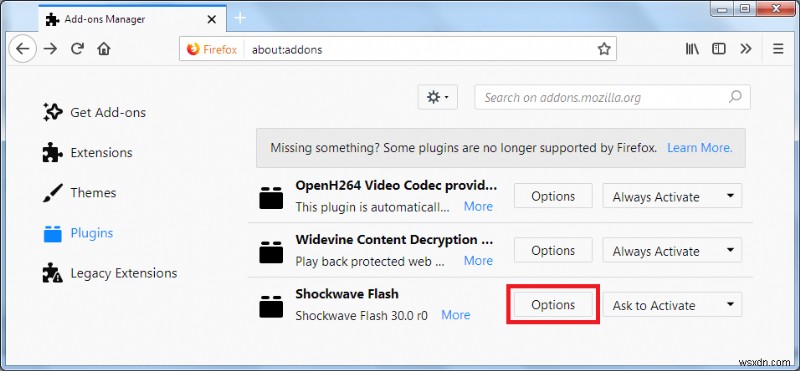 Adobe Flash Player のブロックを解除する方法 [Chrome、Edge、Firefox]