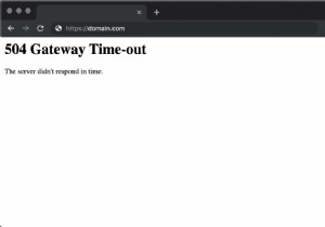 504 ゲートウェイ タイムアウト エラーを修正する方法