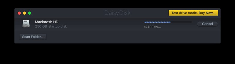 デイジー ディスクを使用してディスク容量を管理する