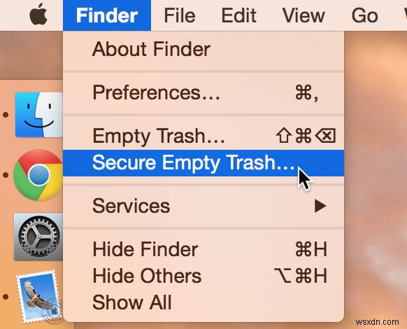 Mac で空のゴミ箱を確保することは可能ですか?