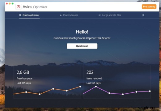 Avira Optimizer:Mac ストレージの管理
