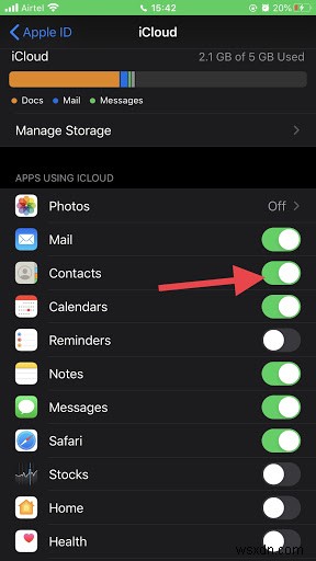 Ios デバイスで Iphone/icloud の連絡先の問題を修正する手順