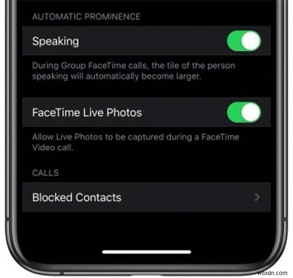 iOS 13.5 – FaceTime で顔の自動ズームを無効にする