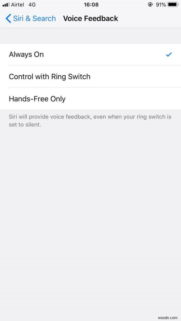iOS で Siri の音声フィードバックを変更する方法