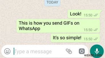 Android および iOS の WhatsApp で GIF 画像を送信する方法