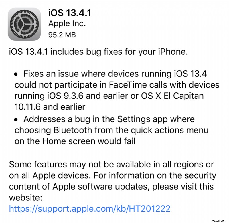 Apple が iOS 13.4.1 と iPadOS 13.4.1 をリリース