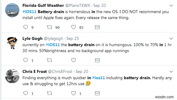 iOS 11 のバッテリーの消耗が早すぎませんか?理由を知る