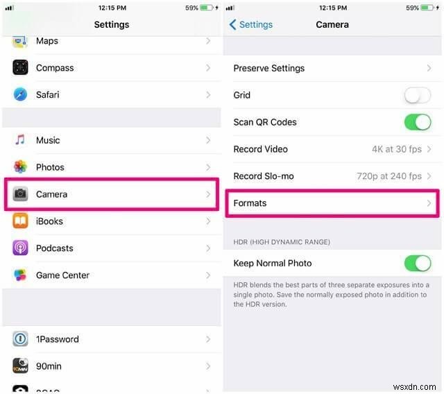 iOS 11 で高効率画像フォーマットを無効にする方法