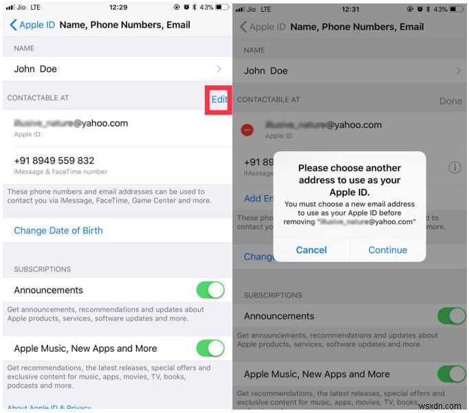 Apple ID をサードパーティのメールから iCloud に変更する方法