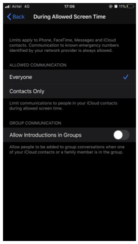 通信制限:iPhone (iOS 13.3) の「スクリーン タイム」の最新機能
