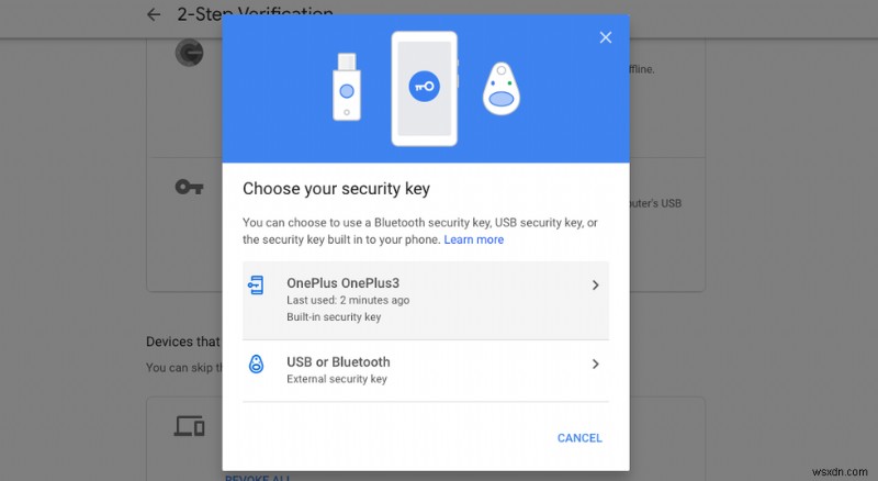 Google、2 要素認証の Your Phone に新しい物理セキュリティ キーを追加