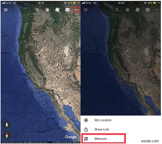 Google Earth メジャー ツールの使用方法