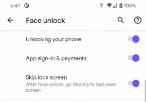 Pixel 4 に Eyes Open Face Unlock オプションが追加