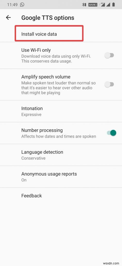 Android で Google テキストを音声に変換する方法