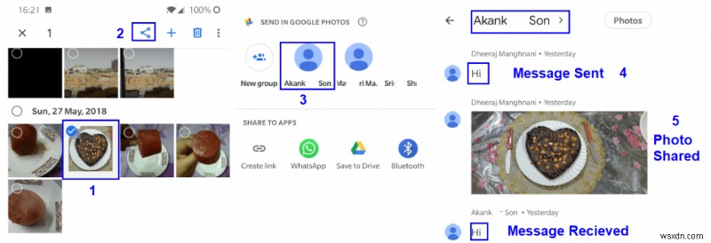 Google フォト メッセージ機能でチャットを開始する方法