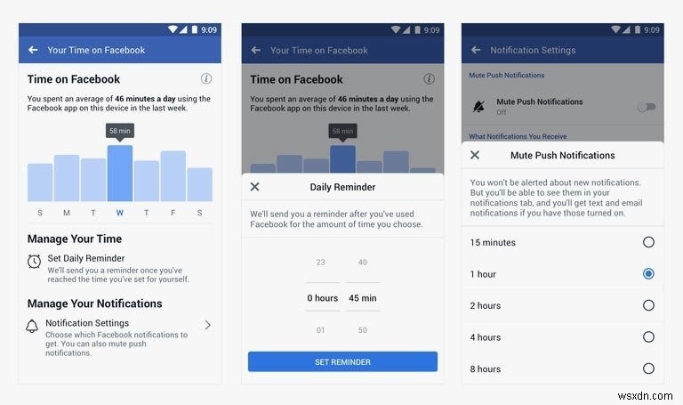 Facebook と Instagram の利用時間を確認する方法