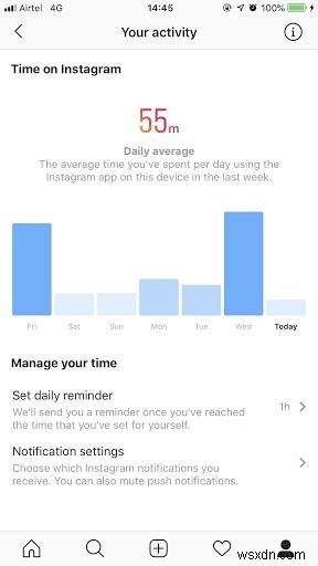 Facebook と Instagram の利用時間を確認する方法