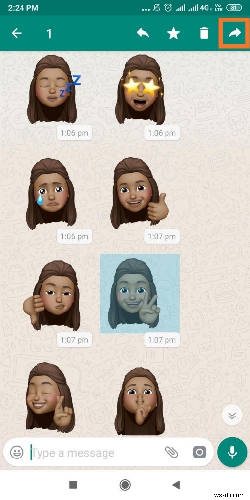 WhatsApp for Android でステッカーを使用する方法
