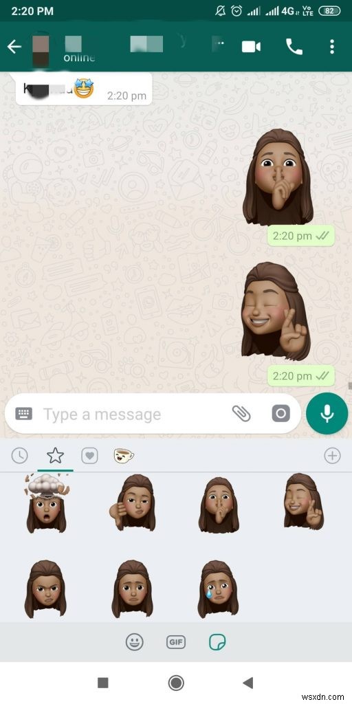 WhatsApp for Android でステッカーを使用する方法