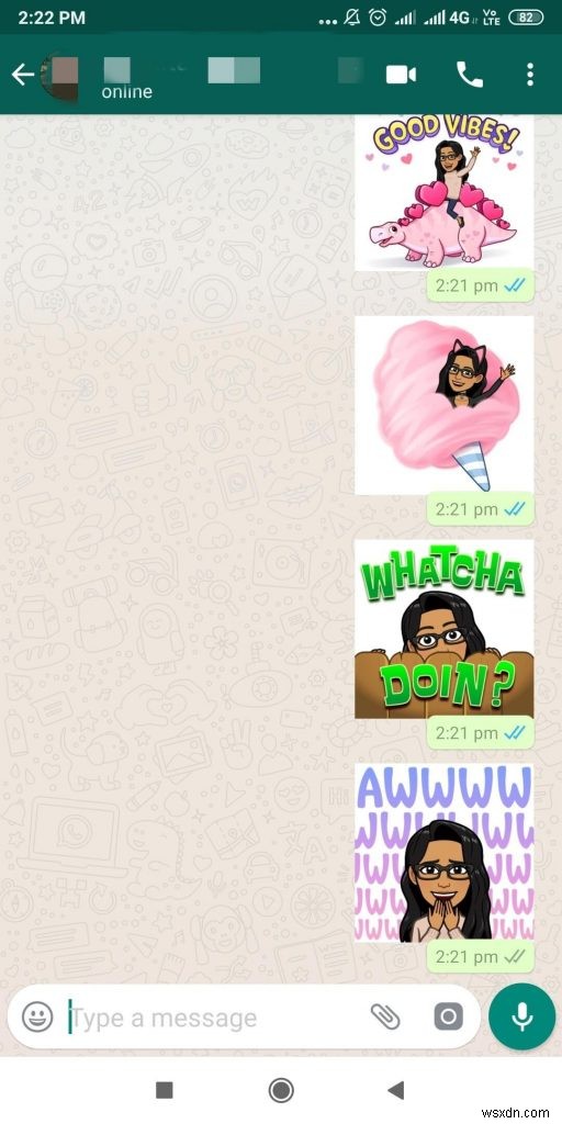 WhatsApp for Android でステッカーを使用する方法