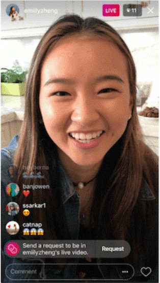 Instagram でライブ ストリーム リクエストを送受信する方法