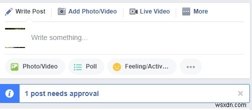 Facebook グループ投稿の承認リクエストを設定する