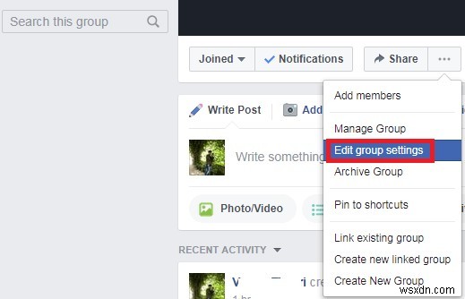 Facebook グループ投稿の承認リクエストを設定する