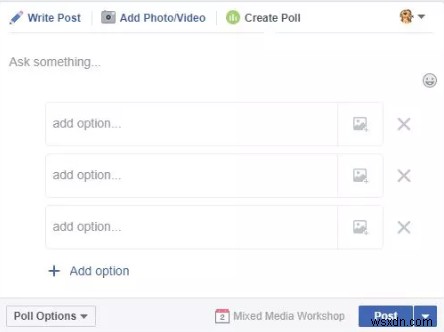 Facebook でアンケートを作成するには?