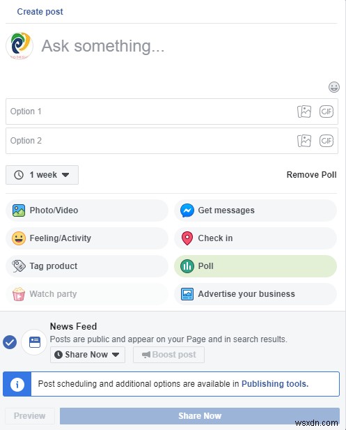 Facebook でアンケートを作成するには?