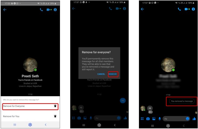 双方から Facebook Messenger メッセージを完全に削除する方法