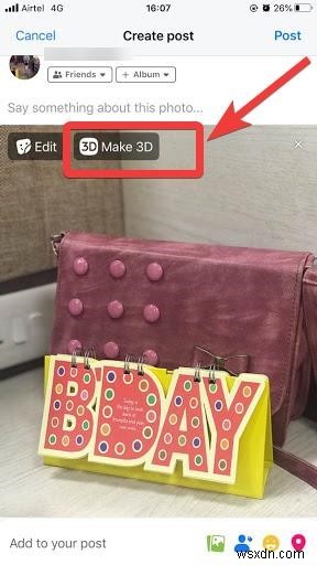 Facebook で 3D 写真を作成するには?