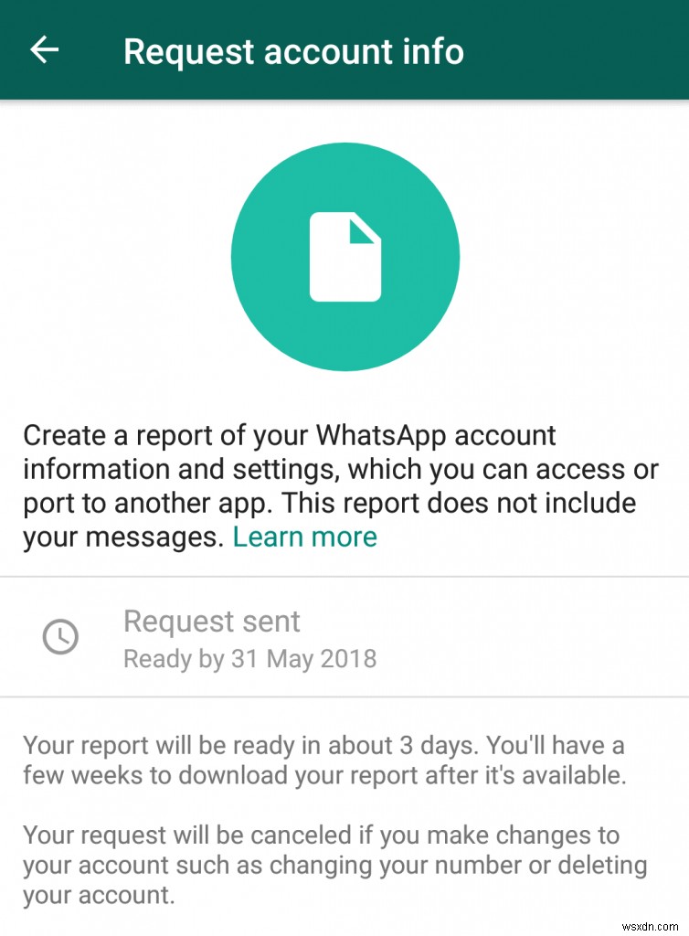 Android と iPhone の WhatsApp アカウント情報をダウンロードする方法は次のとおりです