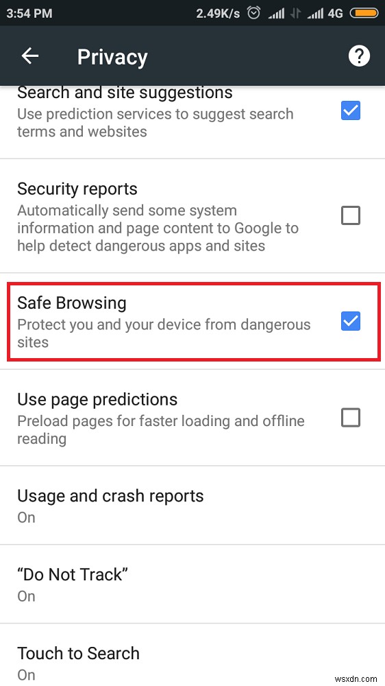 Android で Chrome のプライバシーとセキュリティの設定を管理する方法