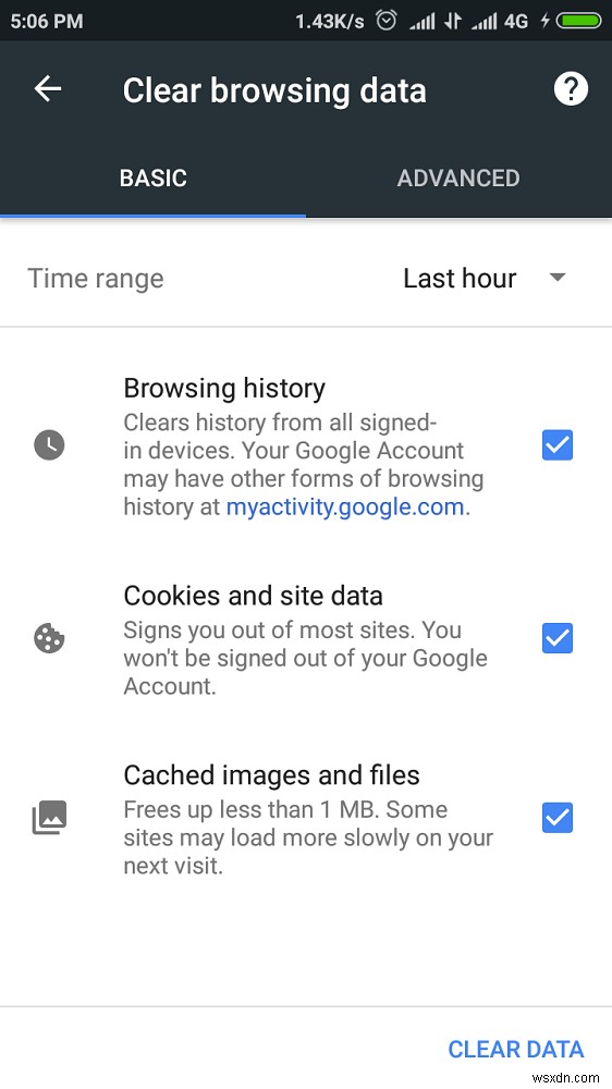 Android で Chrome のプライバシーとセキュリティの設定を管理する方法