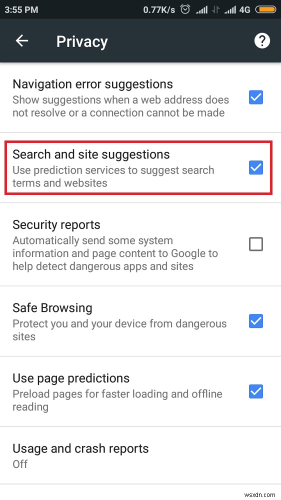 Android で Chrome のプライバシーとセキュリティの設定を管理する方法