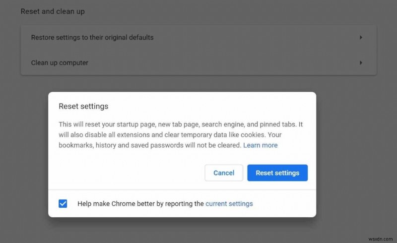 修正:Google Chrome で接続が中断されました